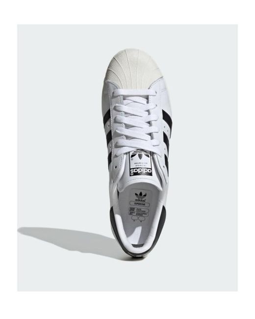 Adidas White Originals Superstar 82 Low-Top Sneakers for men