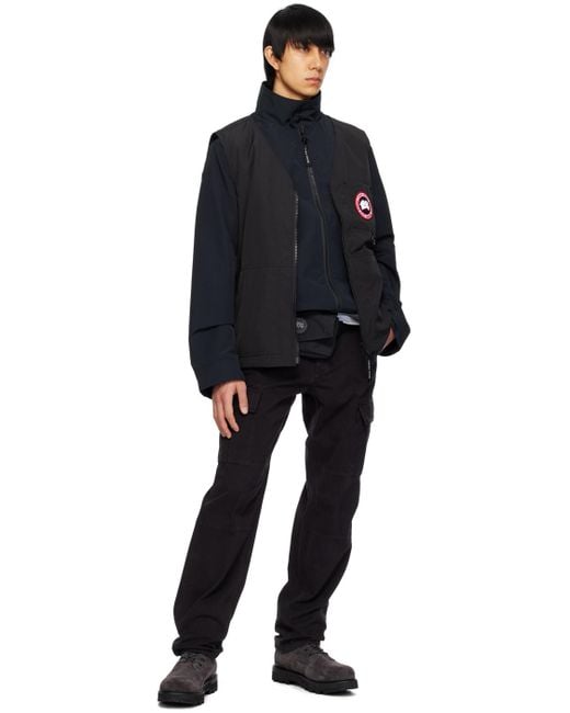 Canada Goose Black Canmore Zipped Gilet for men
