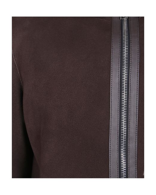 Tagliatore Brown Wilson Hooded Zip Coat for men