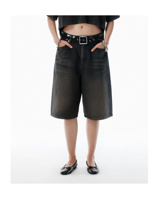 Alexander Wang Black Key-Detail Quilted Ballet Flats