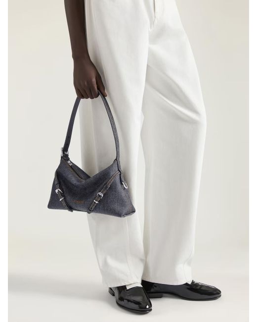 Givenchy Black Mini Voyou Denim Shoulder Bag