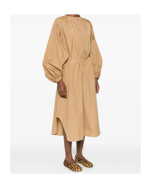 Loulou de Saison Natural Vitti Belted Shirt Dress