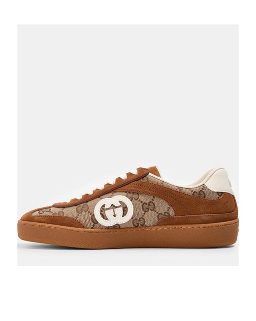 Gucci Brown Logo Sneakers