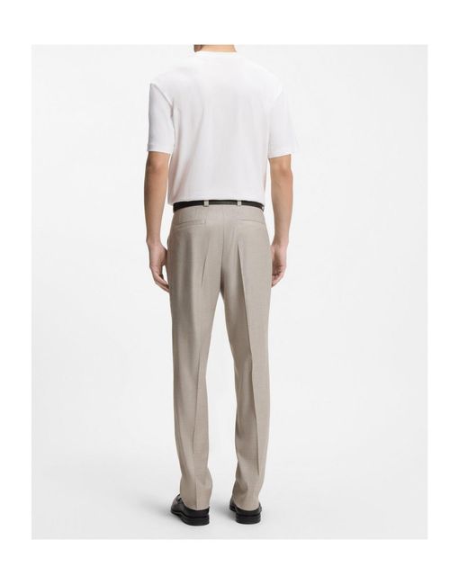 Boss Gray Belt Loop Casual Pants for men