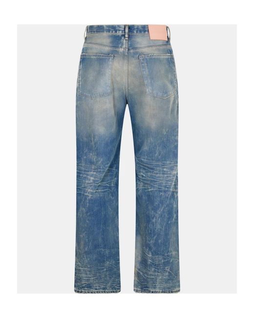 Acne Blue Wide Leg Jeans for men