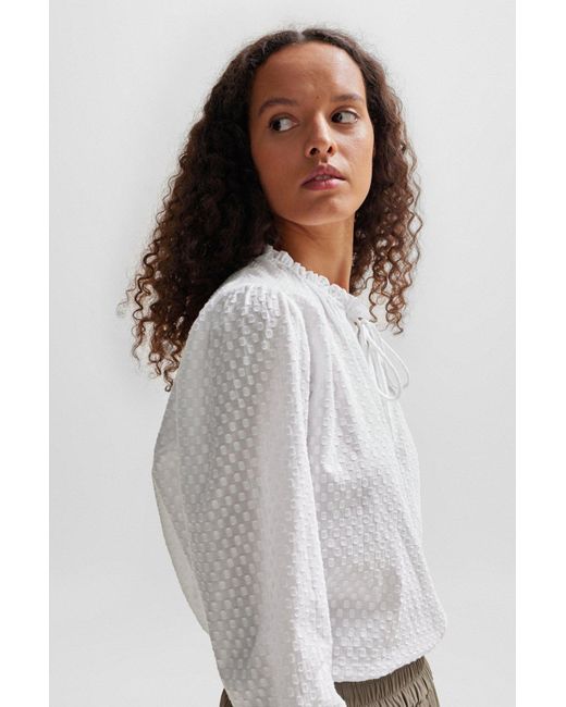 Boss White Long-Sleeved Shirt