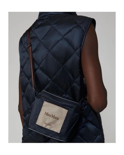 Max Mara Blue The Cube Tregic Zip-Up Drawstring Gilet
