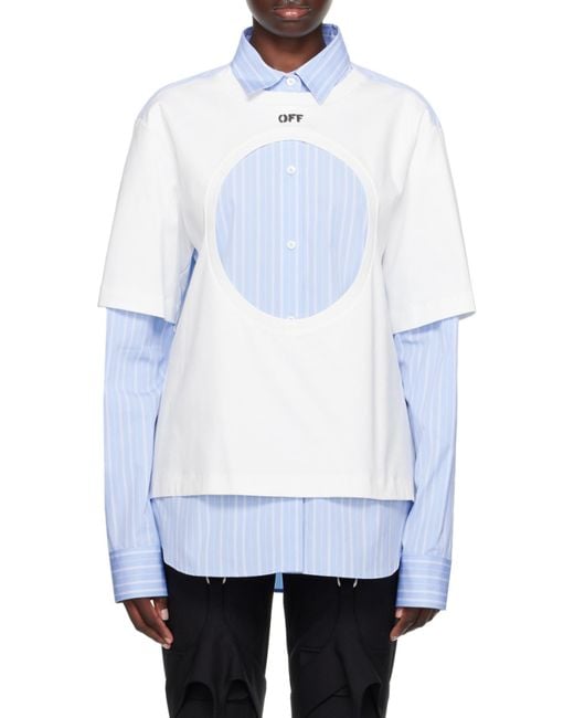 Off-White c/o Virgil Abloh White Long-Sleeved Shirt