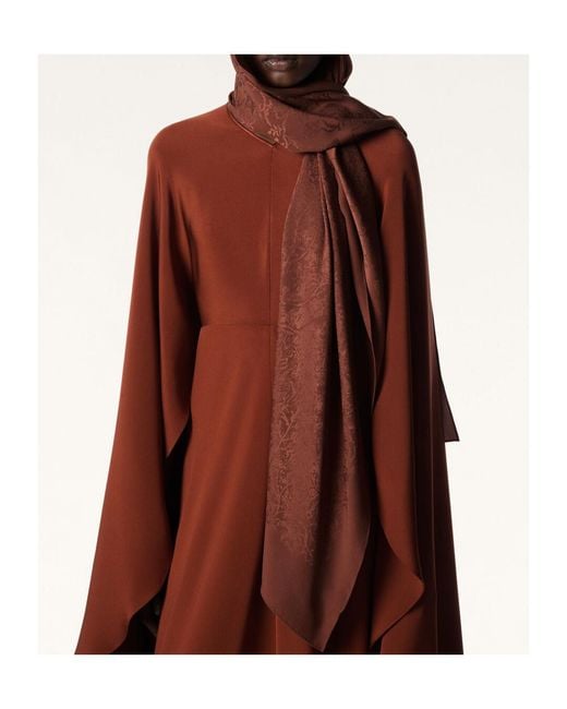 Loro Piana Red Albero Della Vita Scarf