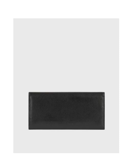 Totême Black Totême T Lock Fold-Over Wallet