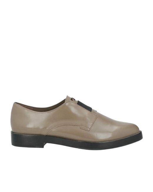 Tory Burch Brown Shiny Loafers