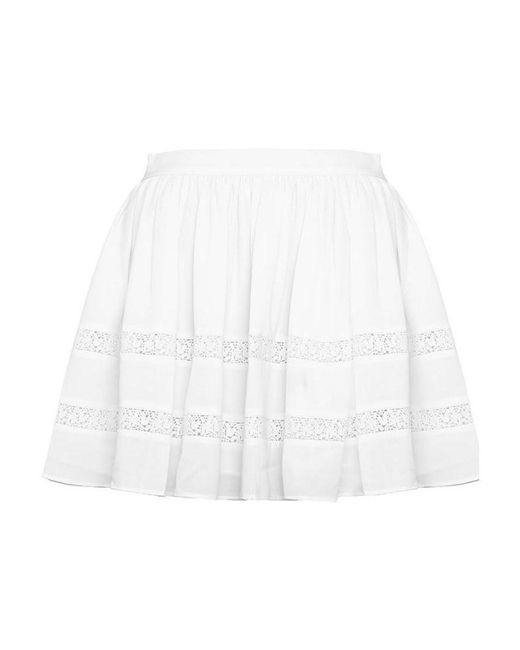 Armani Jeans White Emblem Skirt