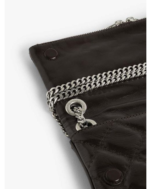 Zadig & Voltaire Black Rock Ii Vintage Monogram Clutch Bag