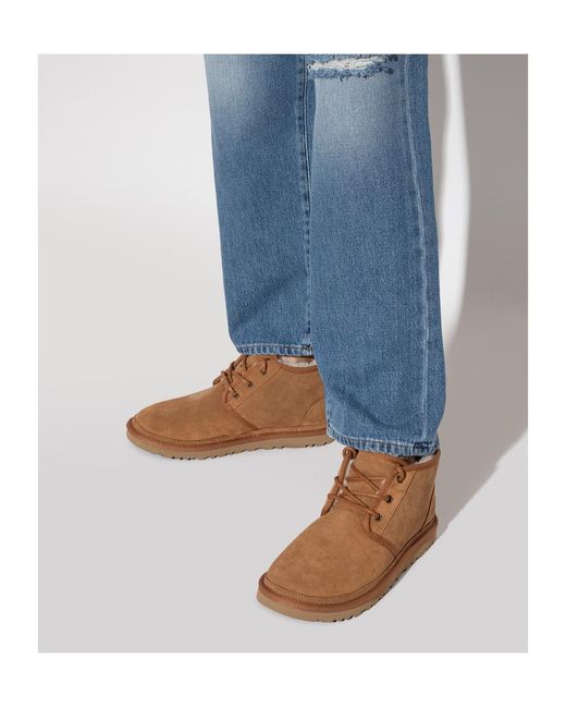 Ugg Brown Neumel Lace-Up Ankle Boots