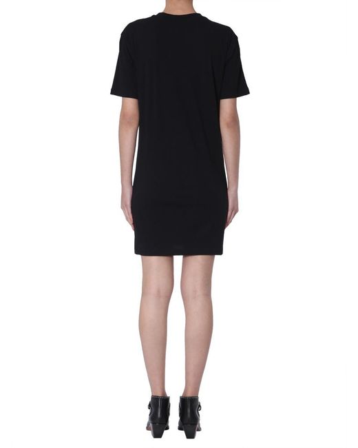 McQueen Black Printed Dress