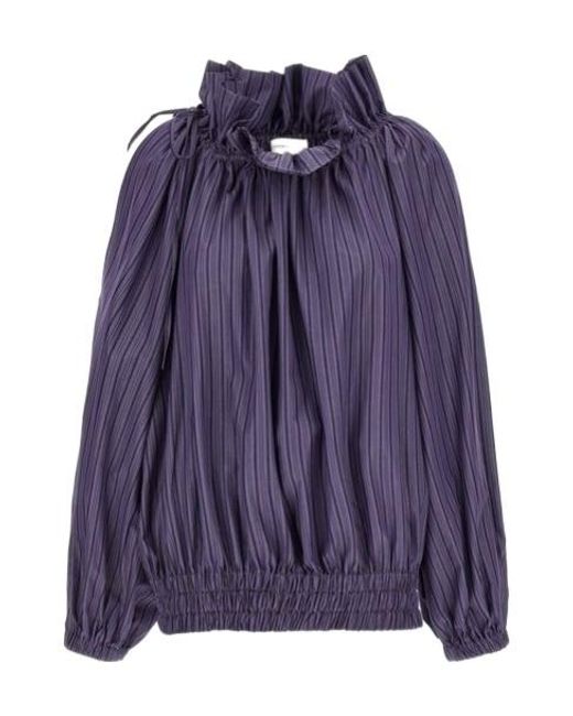 Dries Van Noten Purple Coly Blouse