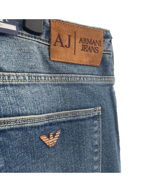 Armani Jeans Blue Logo Jeans for men