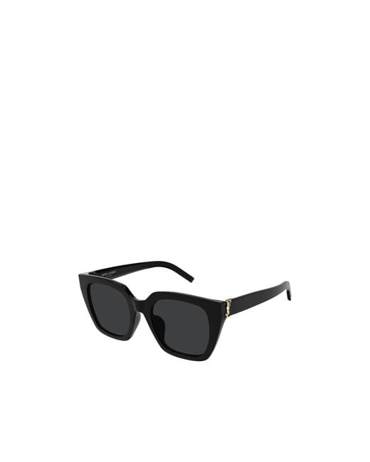 Saint Laurent Black Eyewear Square Frame Sunglasses