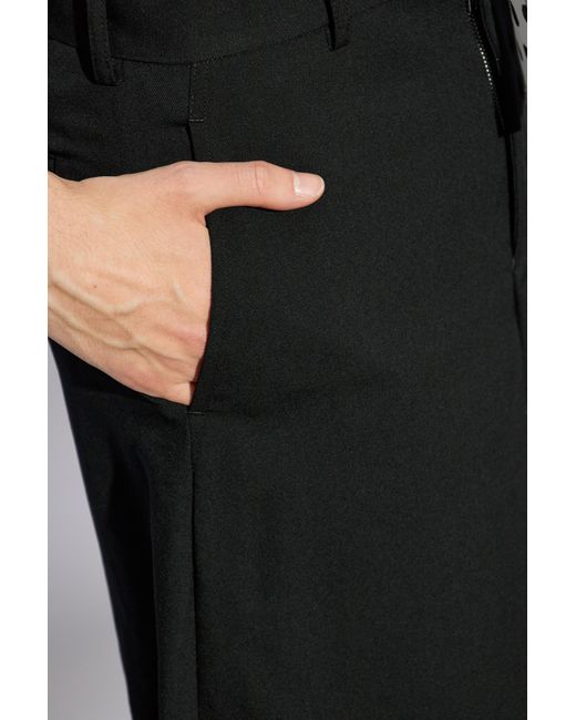 Comme des Garçons Black Waist Belt Shorts for men