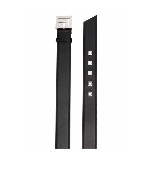 Balmain White Leather Pb Belt Belt for men
