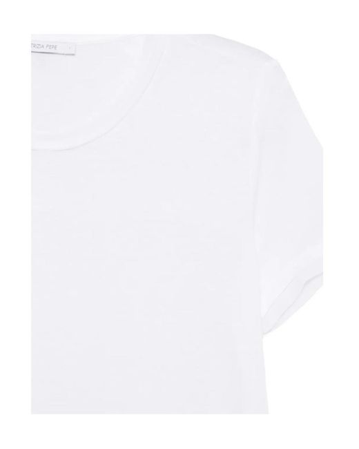 Patrizia Pepe White Short-Sleeve T-Shirt