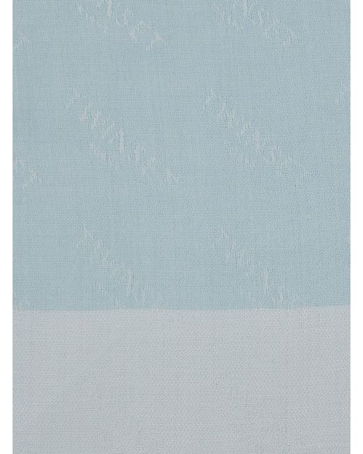 Twinset Blue Fringed Hem Scarf