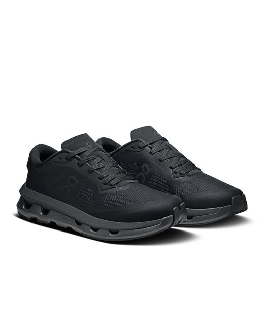 On Shoes Black Lace-Up Sneakers