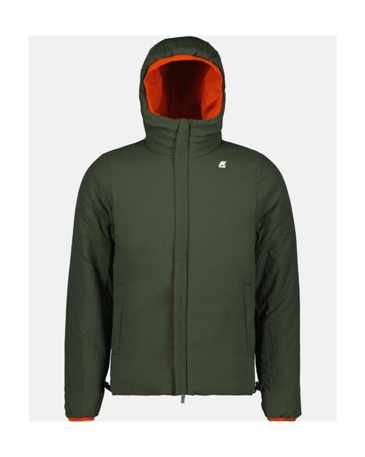 K-Way Orange Double-Sided Casual Jacket for men
