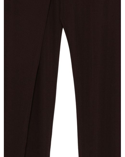 Semicouture Black Wide-Leg Casual Pants