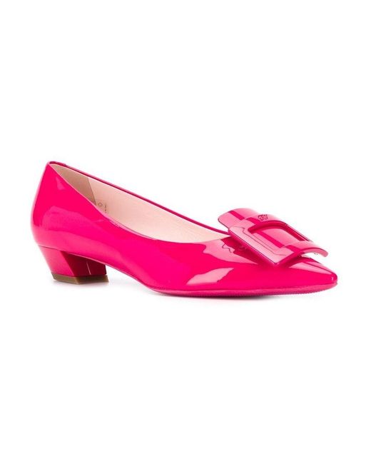 Roger Vivier Pink Gommettine Ballet Shoes