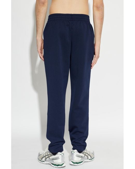 Lacoste Blue Logo-Appliqué Track Pants for men