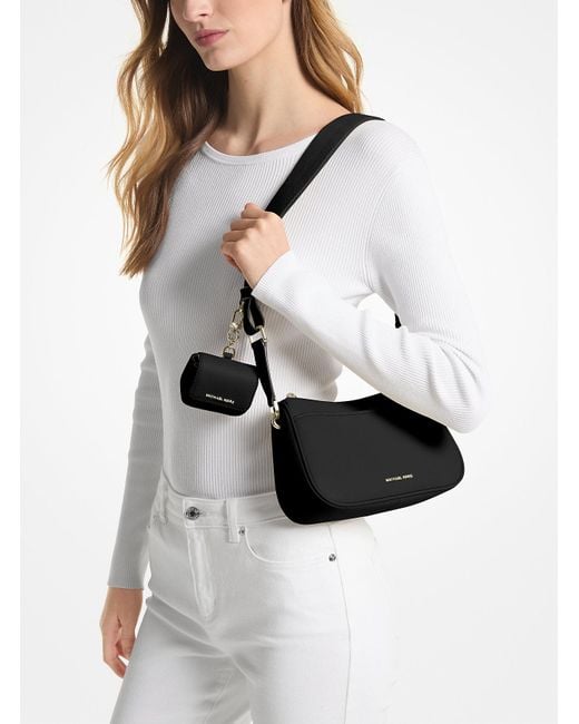 Michael Kors Black Michael Jet Set Medium Crossbody Bag