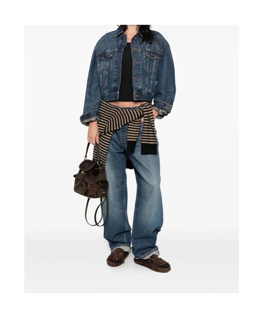FRAME Blue The Curve Jacket