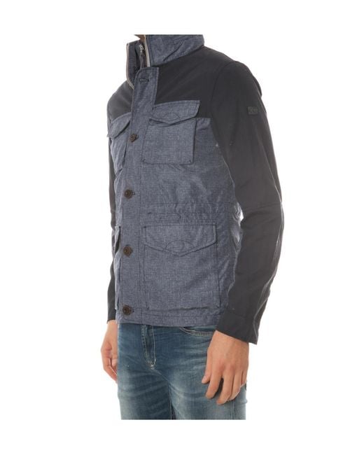 Armani Jeans Gray Long Sleeve Denim Jacket for men