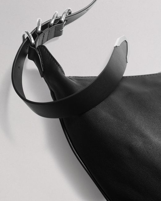 Rag & Bone Black Zippered Shoulder Bag