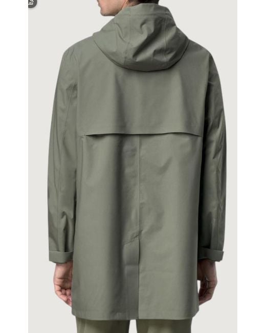 K-Way Green Tommy Hooded Coat for men