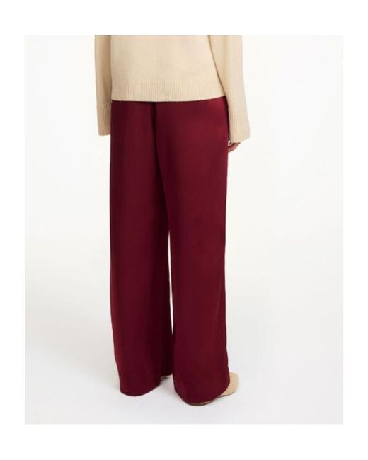 By Malene Birger Red Elasticated Trousers