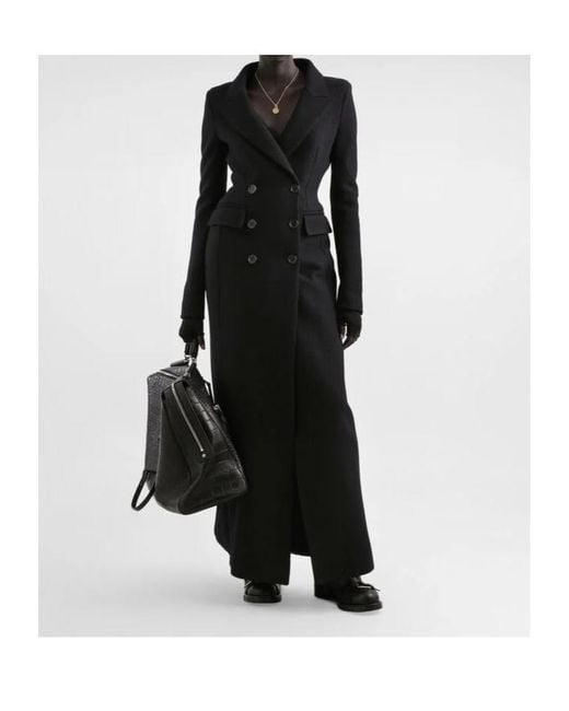 Dolce & Gabbana Black Virgin Wool Coat