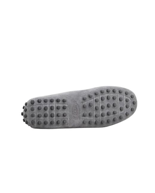 Tod's Gray Gommino Driving Loafers