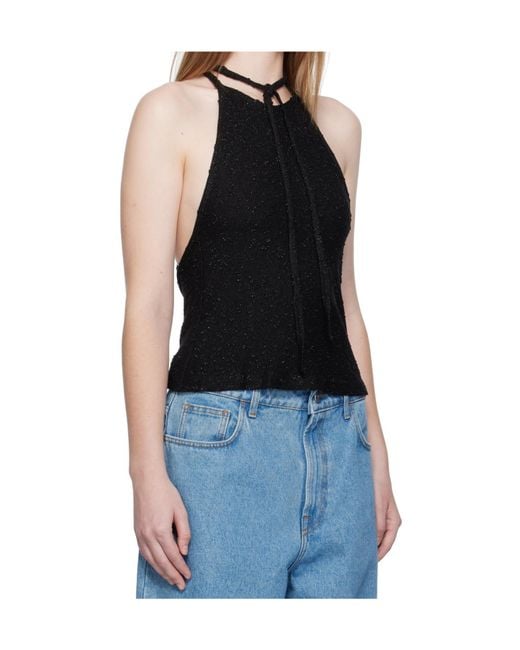 Christopher Esber Black Halter Neck Strap