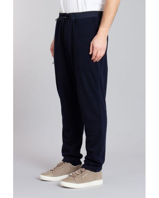 Sease Blue Drawstring Trousers for men
