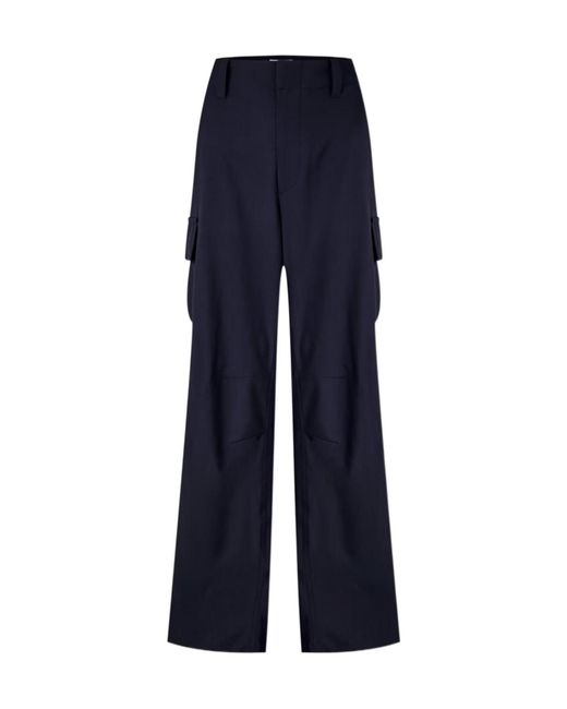 Bottega Veneta Blue Long Casual Pants