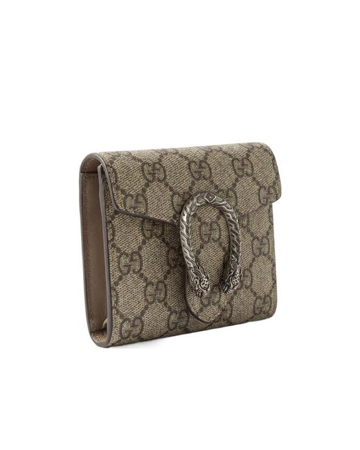 Gucci Natural Dionysus Card Case Wallet