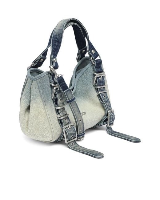 DIESEL Green D-One-Small Top-Handle Bag
