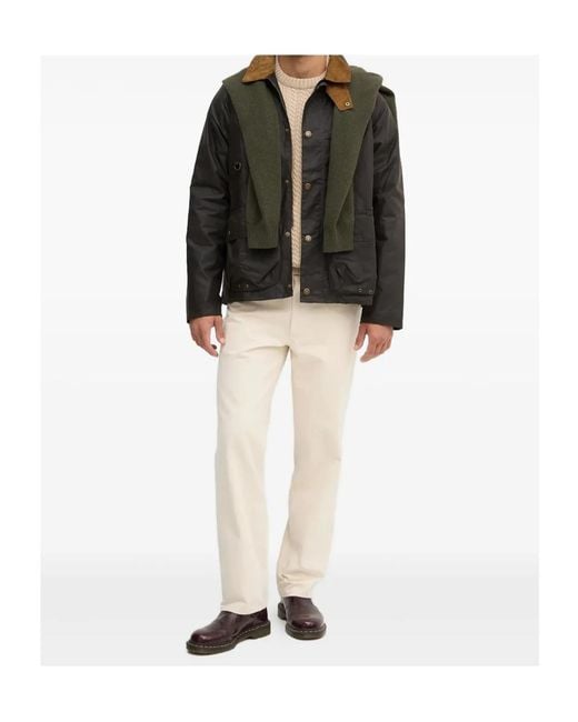Barbour Natural Cable-Knit Crew-Neck Sweater for men