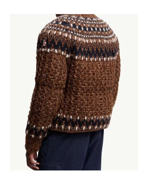 Moncler Brown Grenoble Indren Down Jacket for men
