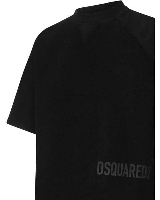 DSquared² Black Double-Layer Logo Sweatshirt for men
