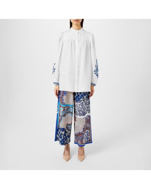 Weekend by Maxmara White Simple Long-Sleeve Shirt