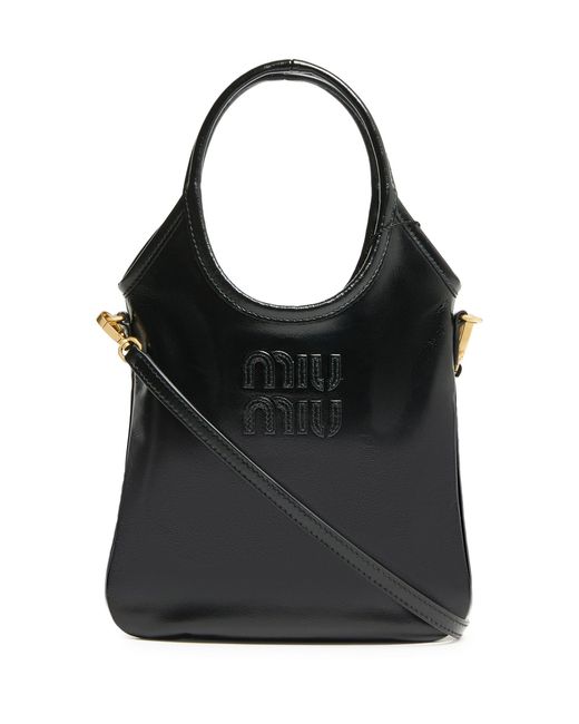 Miu Miu Black Mini Ivy Soft Leather Bag