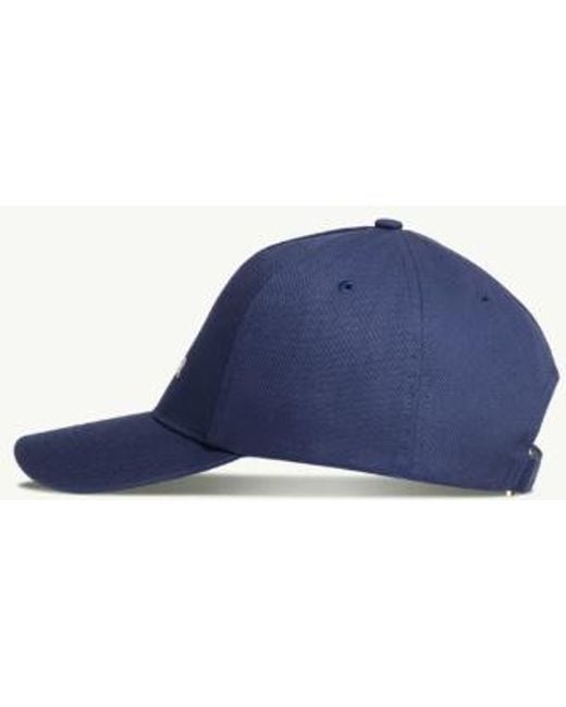 Moncler Blue Embroidered Baseball Cap for men